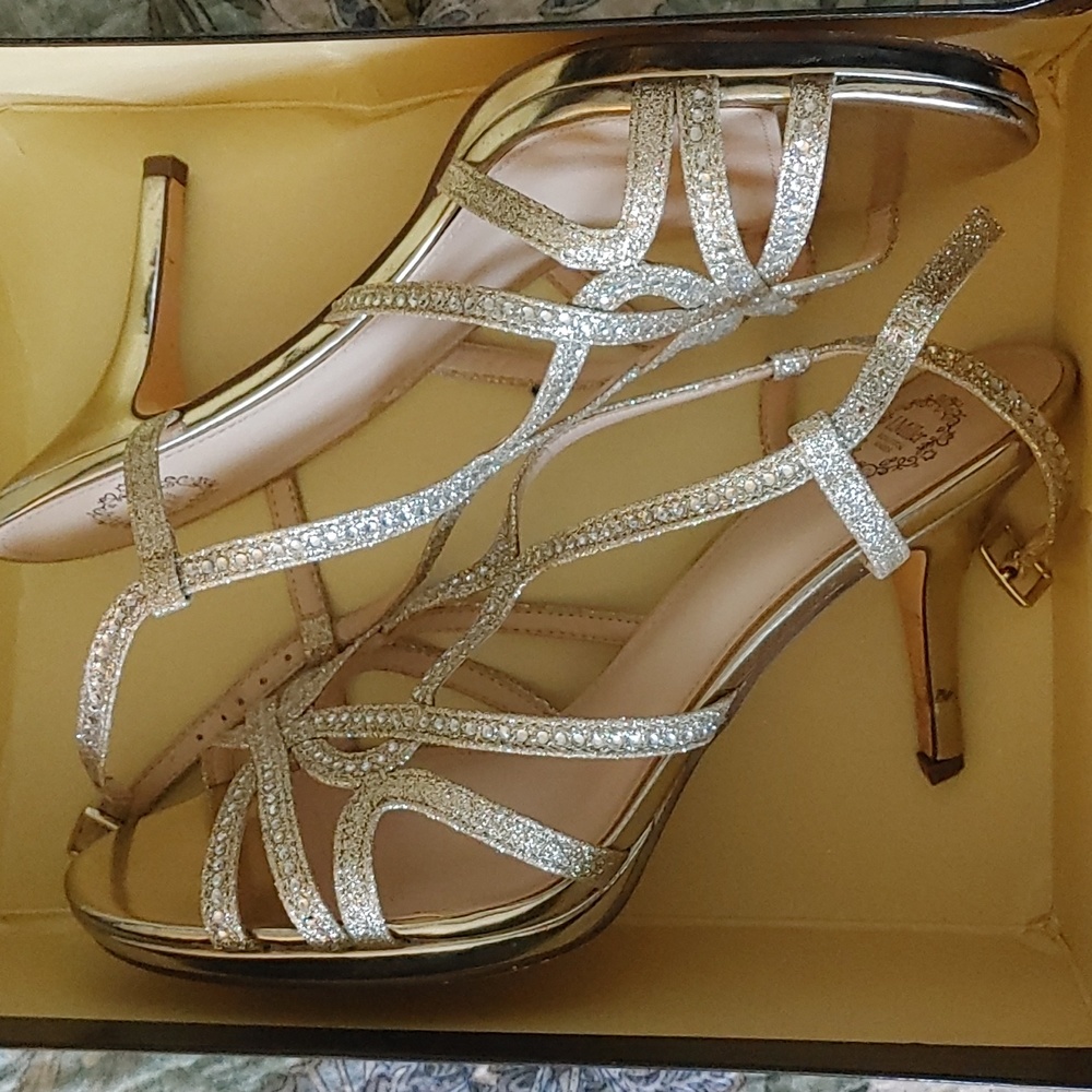 Gorgeous I. Miller rhinestone studded heels, size 9. Only worn once!